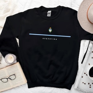 Sweat-shirt Argentine, Logo du pays avec pull drapeau, Armoiries de l'Argentine, Argentine Cool Comfort Crewneck