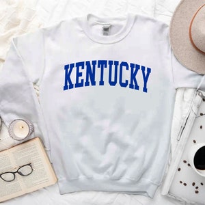 Kentucky Sweatshirt, Cool College Style Kentucky Crewneck, Custom Shirt for Women and Mens, Kentucky Graduation Gift Student