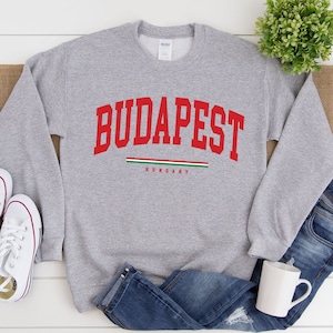 Sweat-shirt Budapest, Cool Comfort Budapest Hongrie Pull, Budapest Crewneck