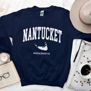 Sudadera Nantucket, suéter Comfort de la isla Nantucket, cuello redondo Massachusetts, camisa Tuckernuck Muskeget