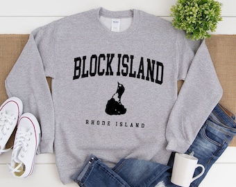 Bluza Block Island, sweter Comfort Block Rhode Island, bluza z okrągłym dekoltem Block Island Washington