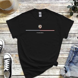Panama Shirt, Country Logo with Flag Tshirt, Coat of Arms of Panamanian Tee