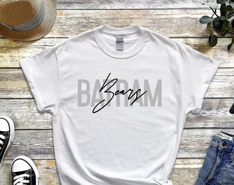 Customized School Spirit Tshirt, Custom School Team Shirt, College Spirit, Personalized Mascot Crewneck