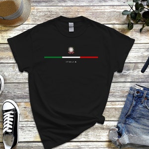 Chemise Italia, logo du pays avec drapeau, armoiries de l'Italie, t-shirt Italia Cool Comfort