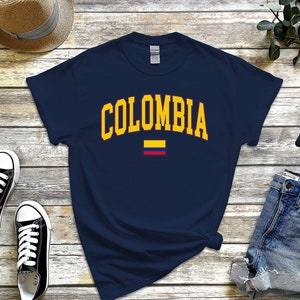 Chemise colombienne, t-shirt drapeau colombien confort, t-shirt cool colombie S-5XL unisexe