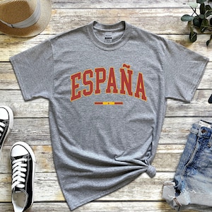 Espana Shirt, Cool Comfort Spain TShirt, España Tee with Flag S-5XL Unisex