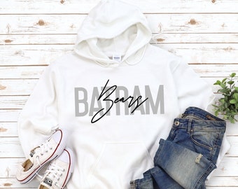 Customized School Spirit Hoodie Sweatshirt, Custom School Team Sweater, College Spirit, Personalized Mascot Pullover