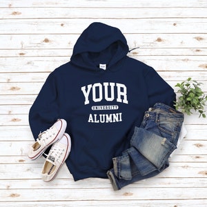 Embroidered college hoodies sales