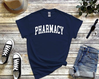 Pharmacy Shirt, Cool Cozy Pharmacy College Tshirt, Pharmacy Graduation Gift Student Tee