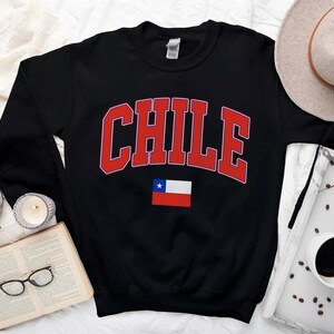 Chili Sweat-shirt, Cool Comfort Chili Pull, Chiliens Crewneck avec drapeau S-3XL Unisex