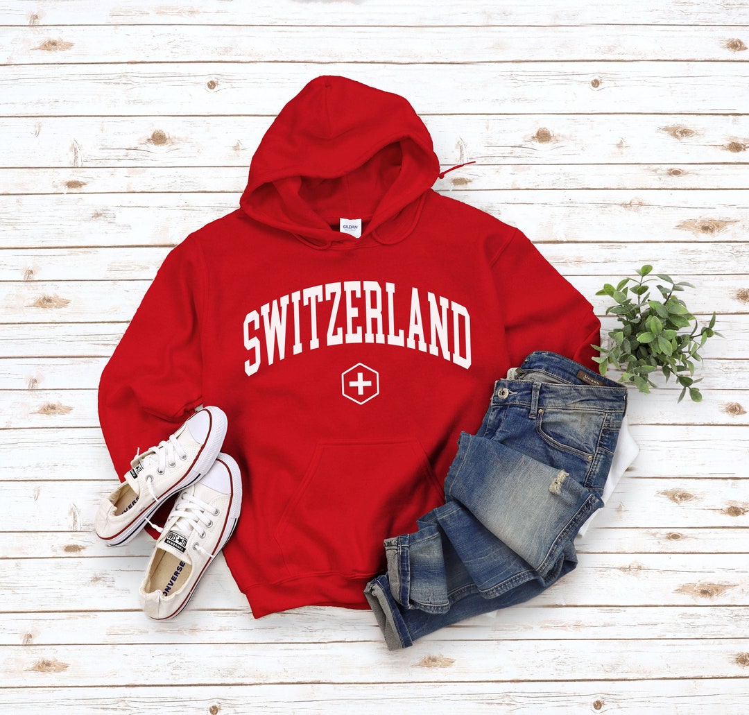 Switzerland Hoodie Sweatshirt, Cool Comfort Switzerland