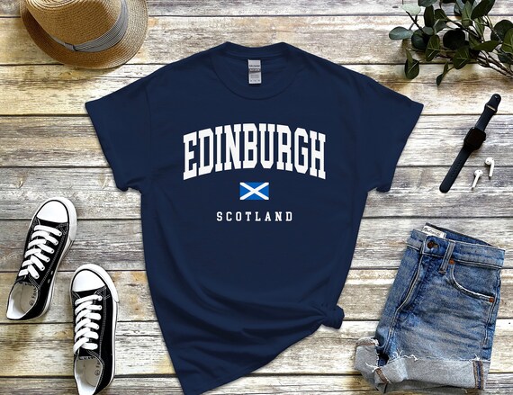 Edinburgh Scotland T-Shirt | Vintage Scottish Capital Tee Edinburgh Scotland T-Shirt | Vintage Scottish Capital Tee