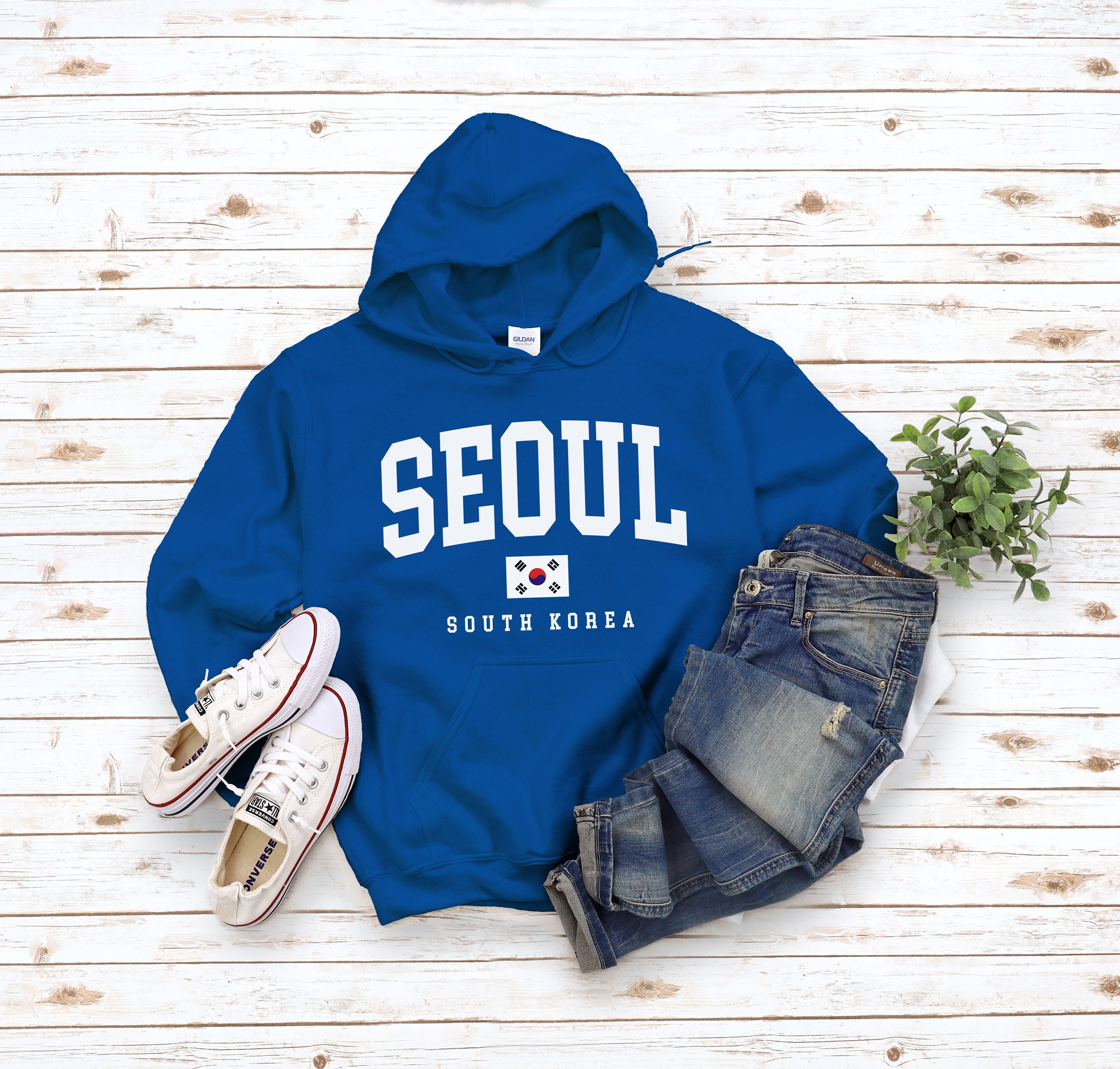 Seoul Hoodie Sweatshirt, Seoul Sweater South Korea Flag