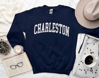 Charleston Sweatshirt, Cool Cozy Charleston South Carolina Sweater, Charleston Crewneck
