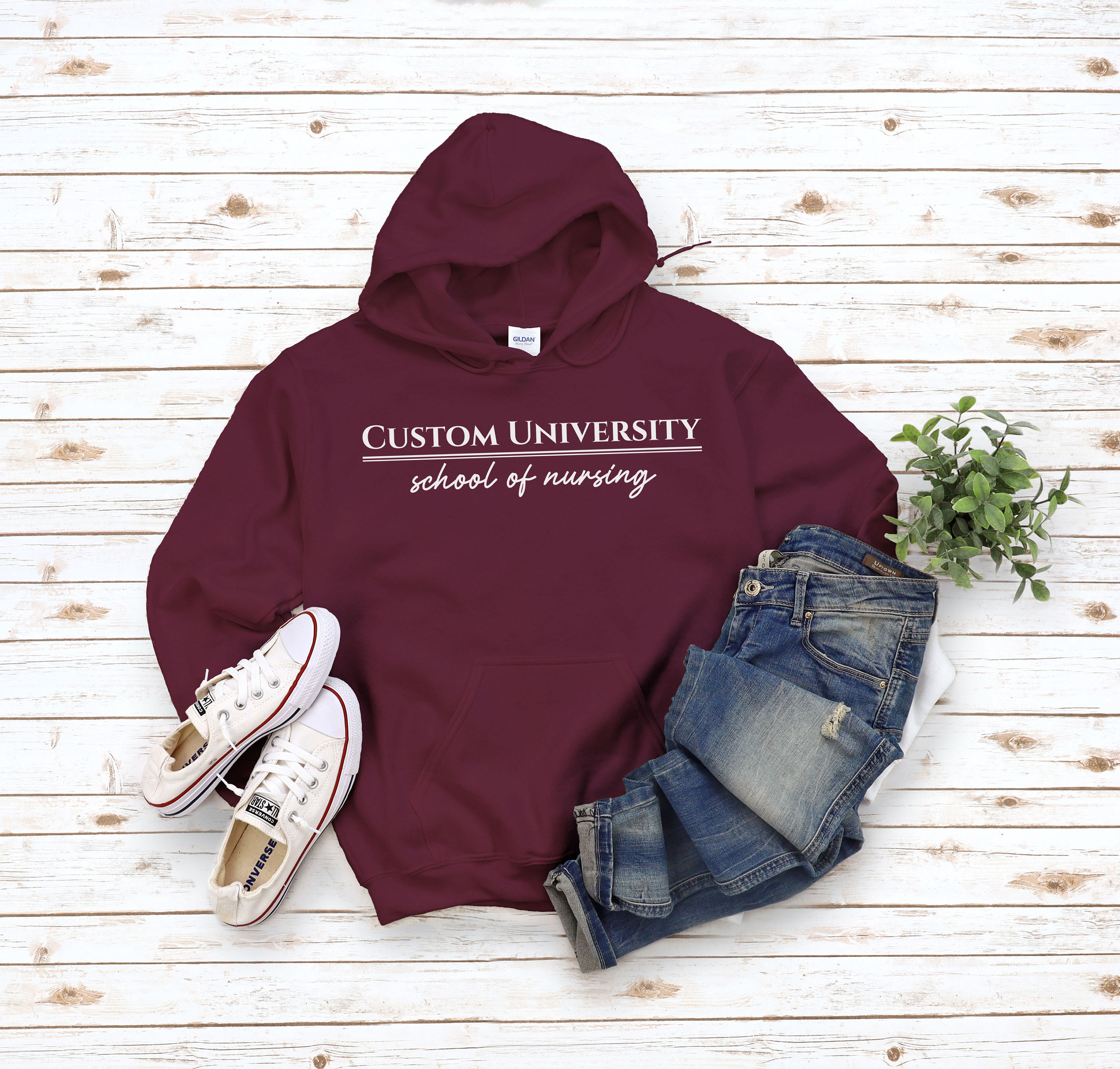 Custom Nursing University Hoodie, Personalized School of Nursing Sweater,  College of Nursing College Pullover -  Canada
