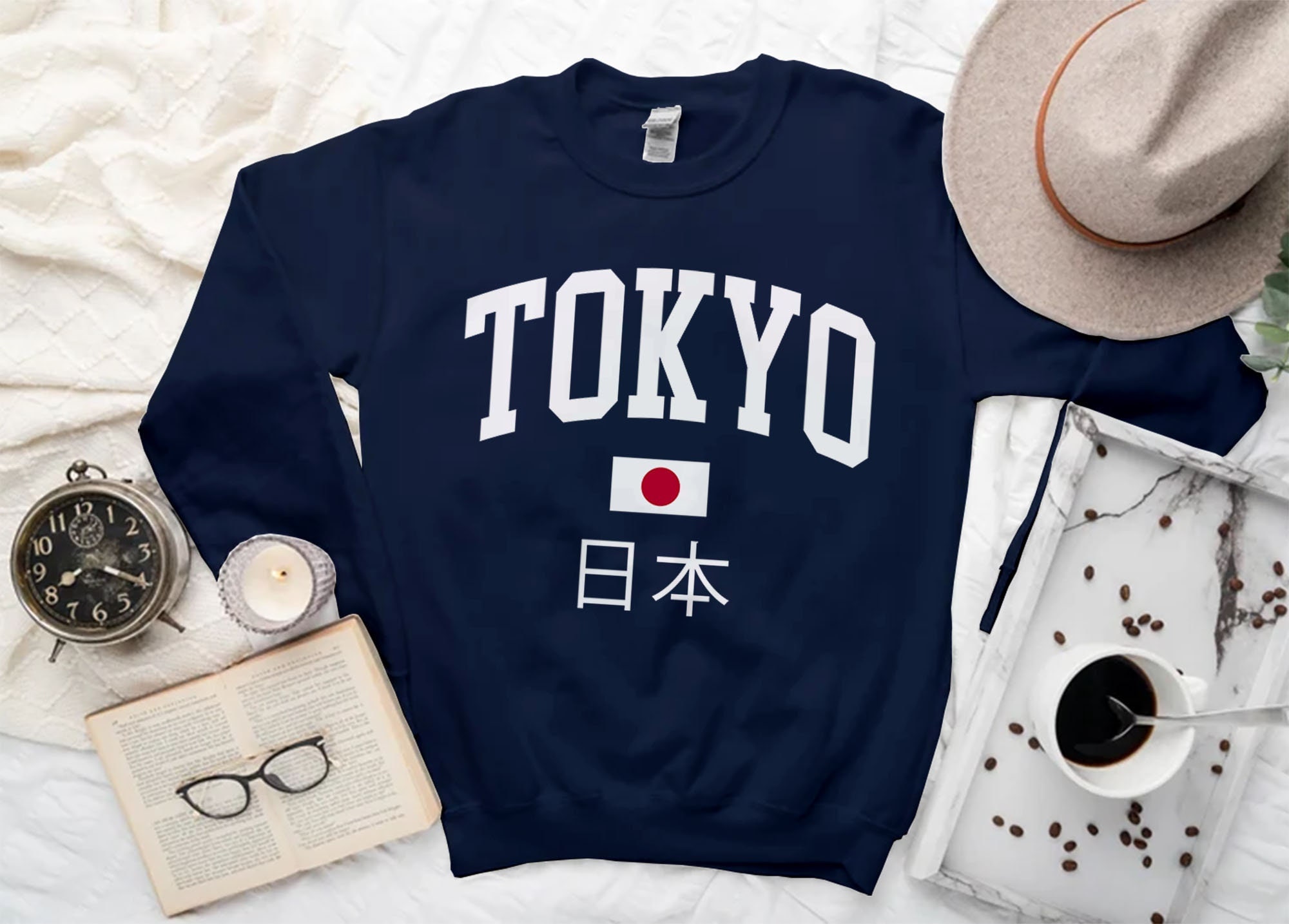 SKYLRK TOKYO CREWNECK 【LL】 Tokyo Sweatshirt, Capital City of Japan Tokyo Sweater, Tokyo