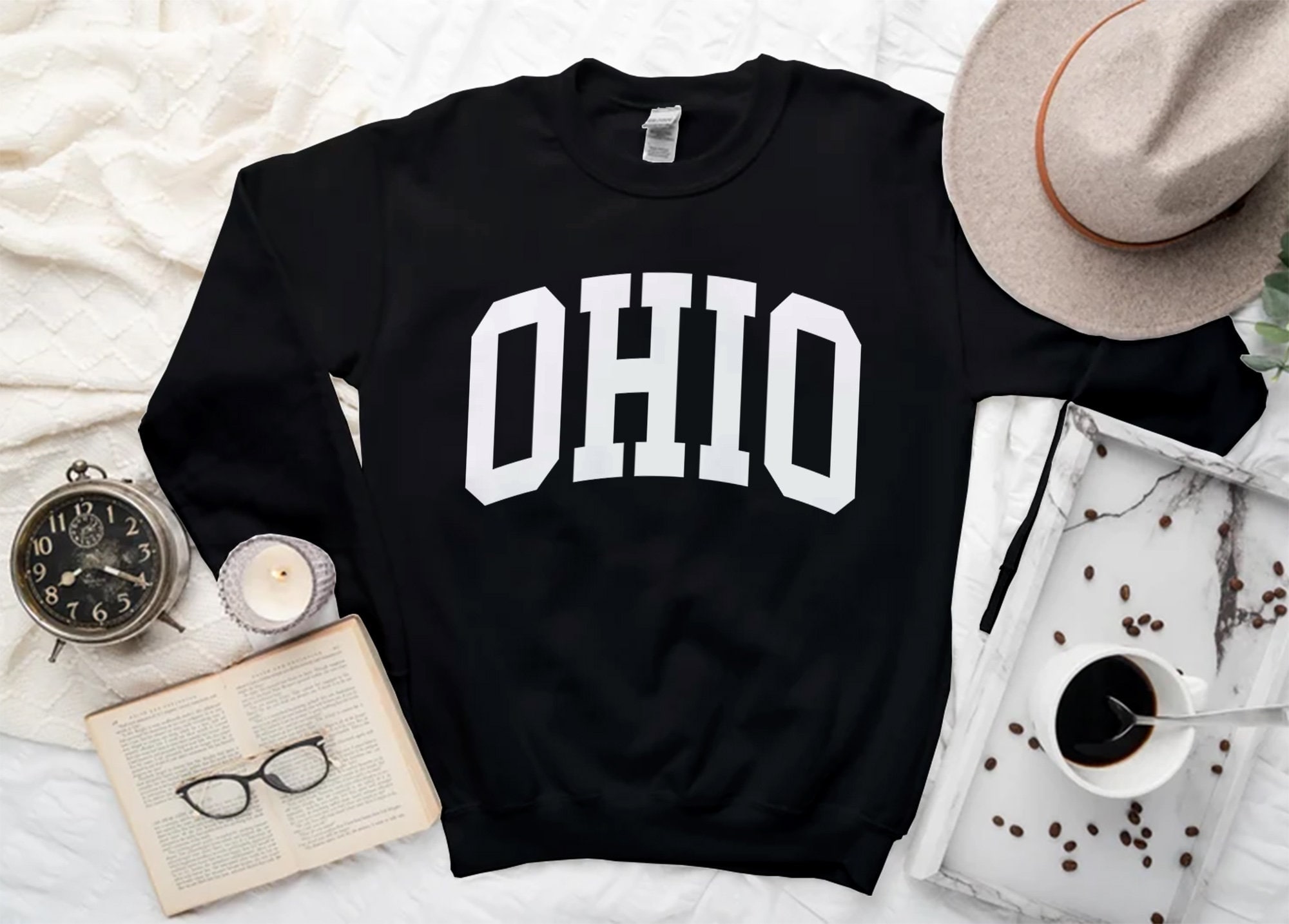 Ohio Sweatshirt Ohio Sweater State Crewneck College Inspired Gift Unisex S 3XL mens women