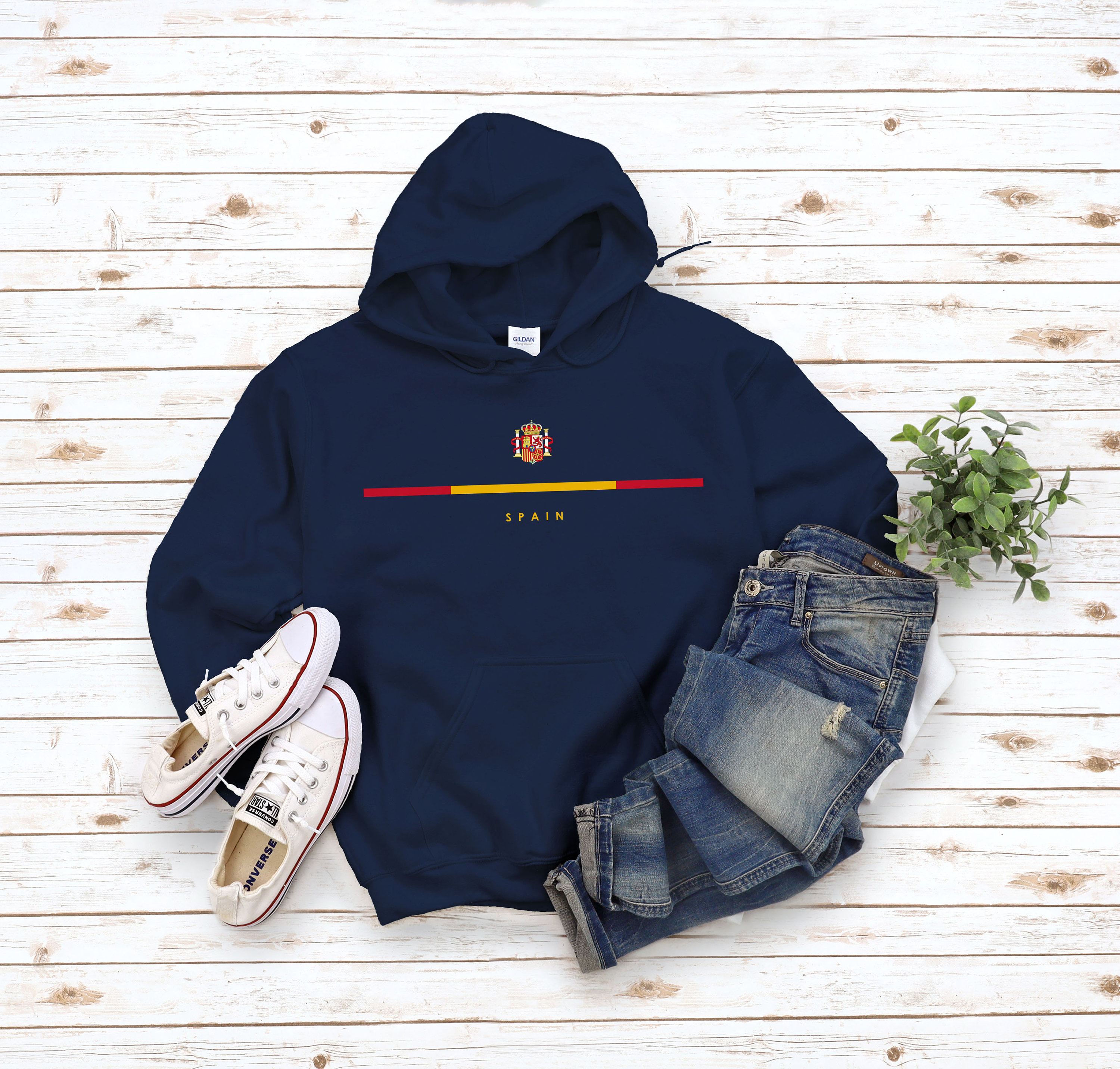 Sweat à Capuche 3D Drapeau Espagnol - Homme Et Femme - Tissu Polyester Doux, Impression Durable - Pour Sport, Décontracté, Cadeau Fan Foot