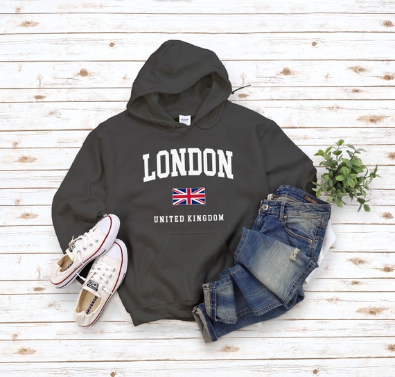 London Hoodie Sweatshirt, London Capital City of England