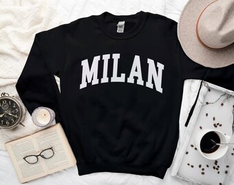 Milan Sweatshirt, Cozy Milan Italia Sweater, Milano Crewneck