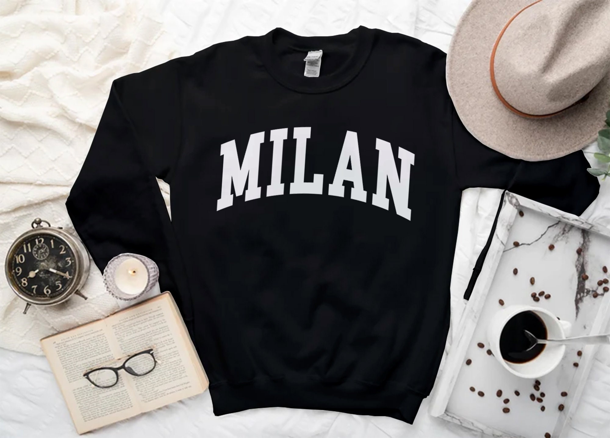 Felpa AC Milan Urban Collection - Girocollo Unisex, Cotone E Poliestere - Foto 10