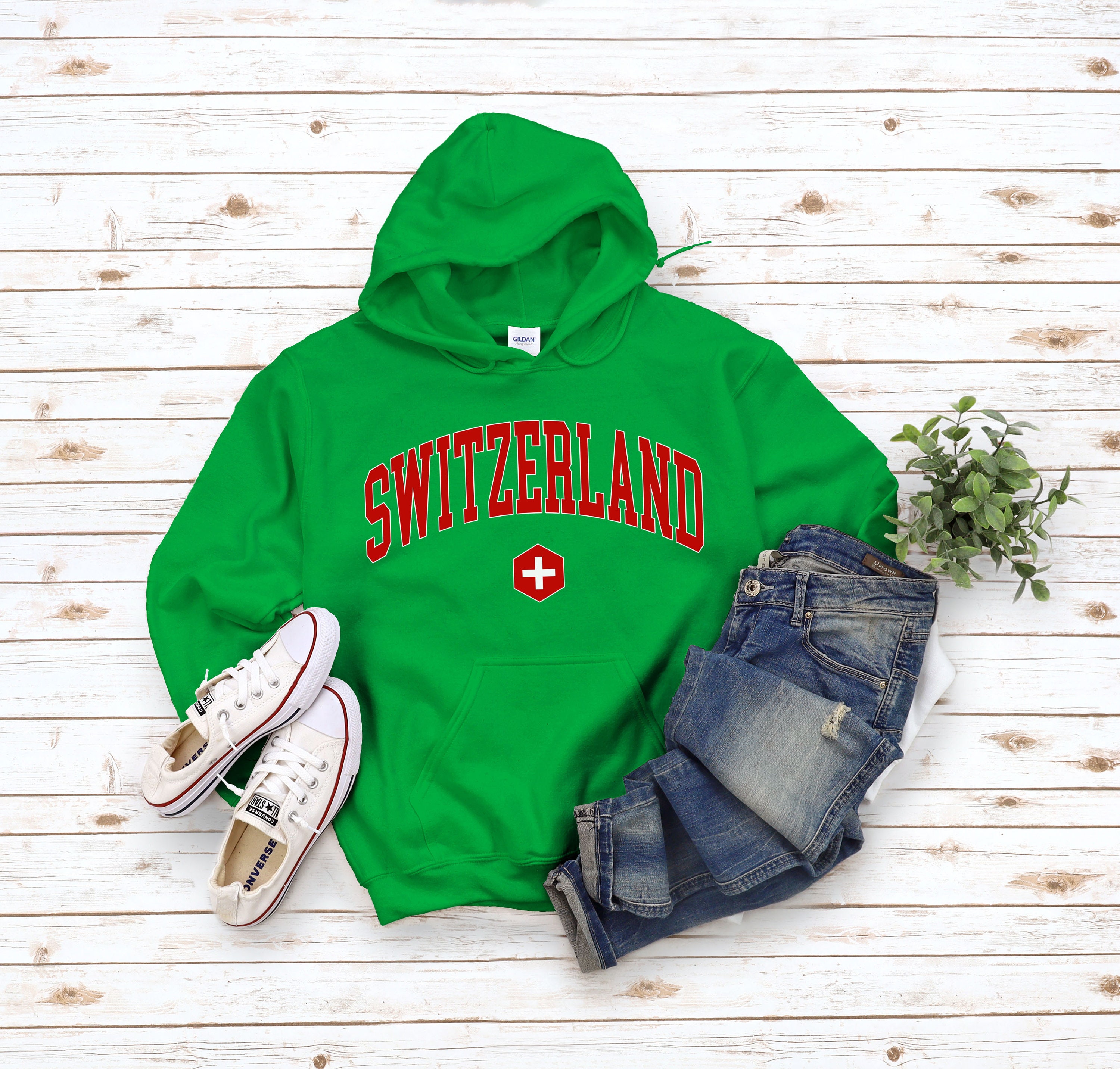 Switzerland Hoodie Sweatshirt, Cool Comfort Switzerland Sweater