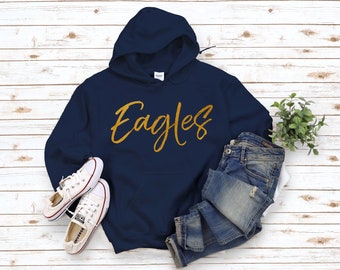Team Spirit Hoodie, Custom Team Mascot Sweatshirt, Personalized Game Day Pullover, School Spirit S-5XL Unisex