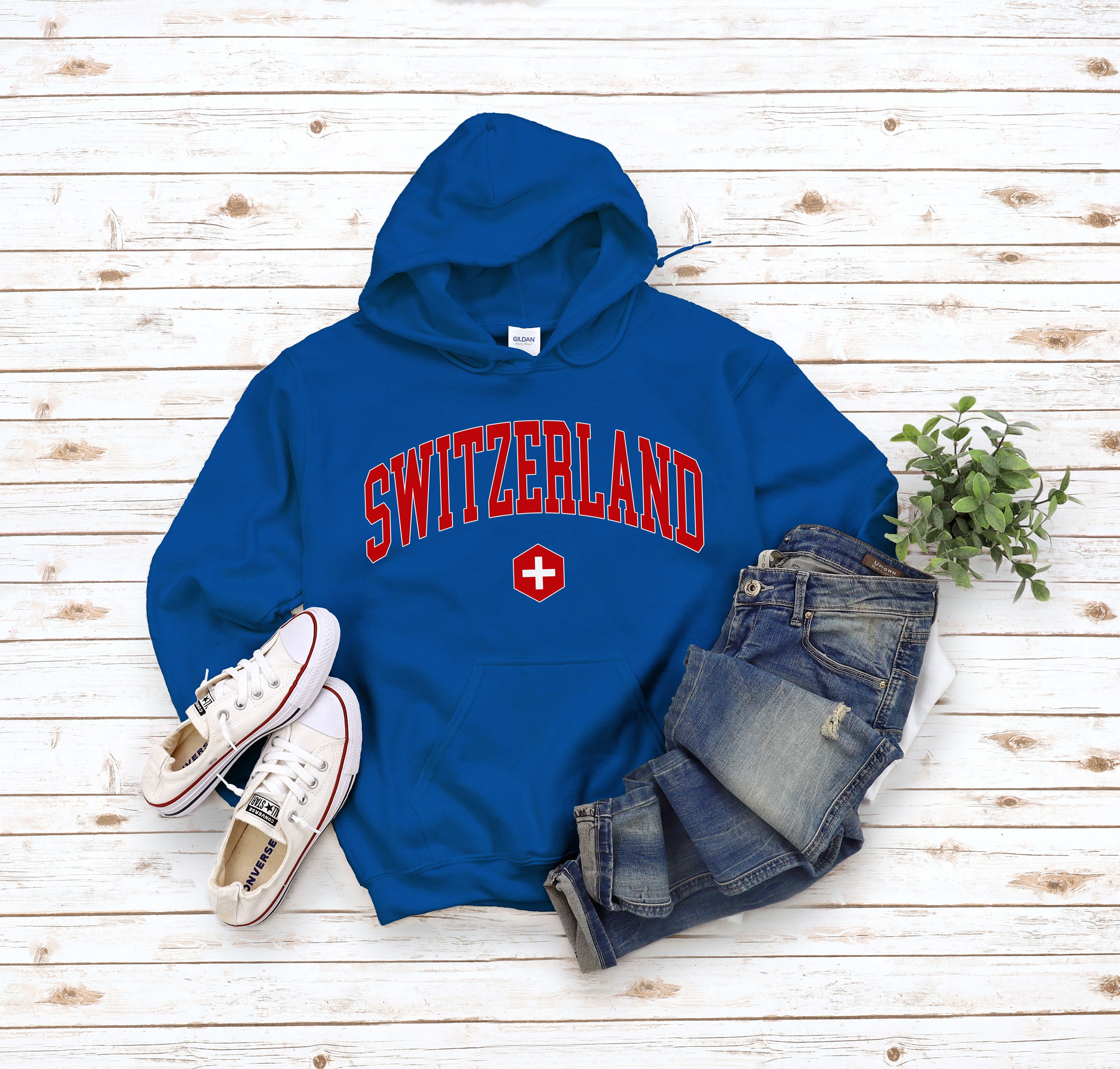 Switzerland Hoodie Sweatshirt, Cool Comfort Switzerland Sweater