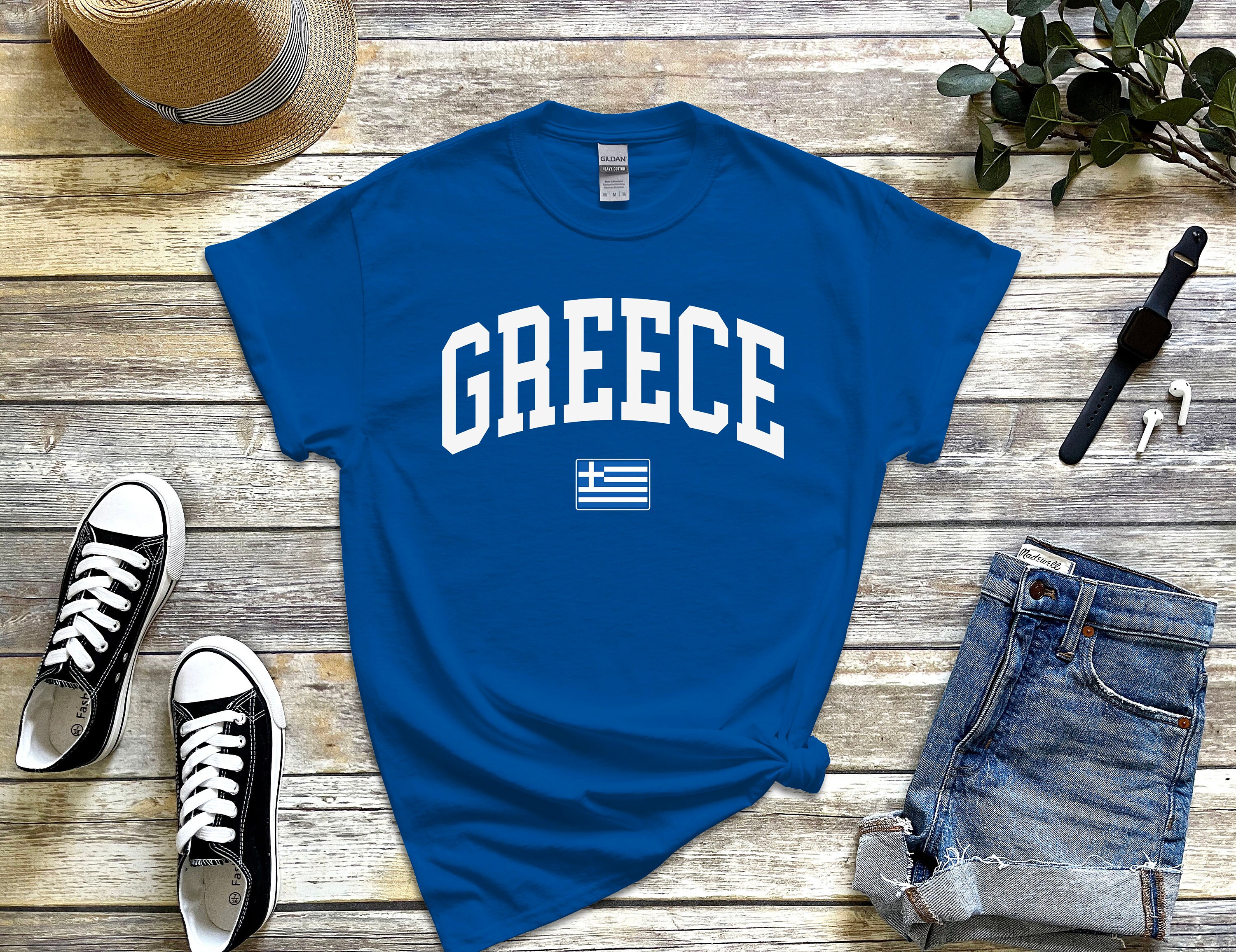nåde forsendelse Algebraisk Greece T Shirt - Etsy