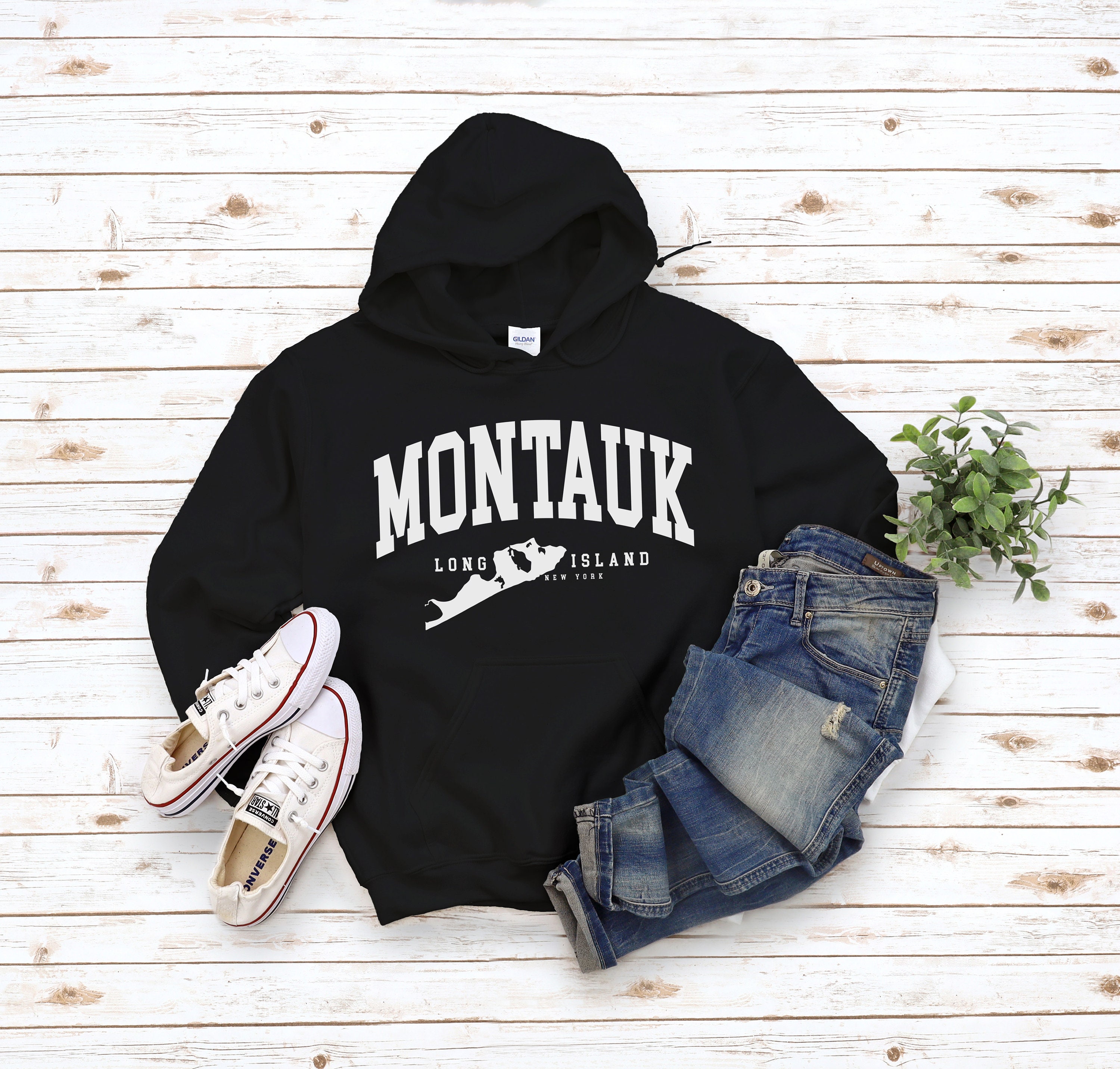 トップス Deuxieme classe MONTAUK SWEAT Montauk Hoodie, Cozy Montauk Long Island Sweatshirt, Holiday