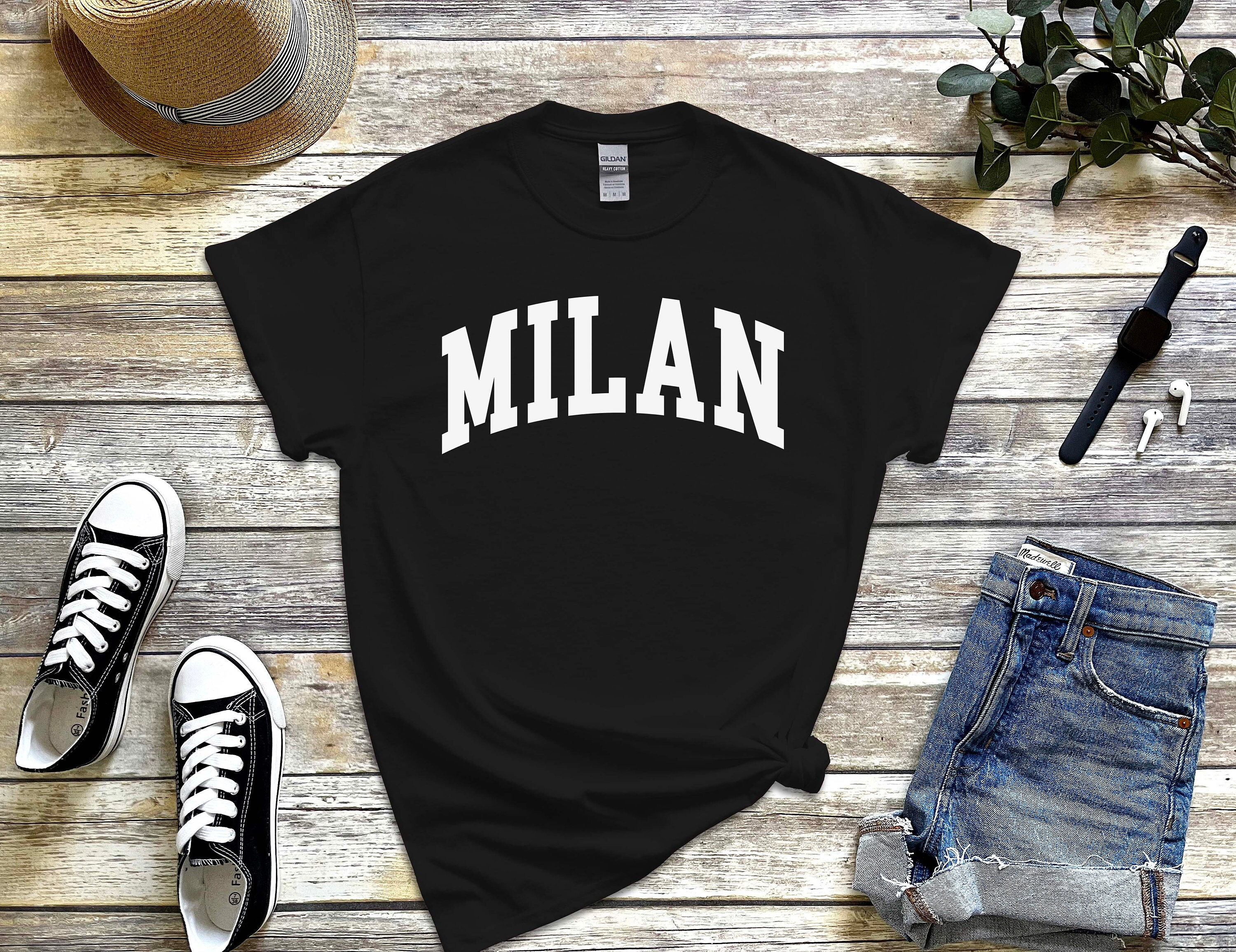 ミラノシャツ、心地よいミラノイタリアTシャツ、ミラノTシャツ - Etsy 日本