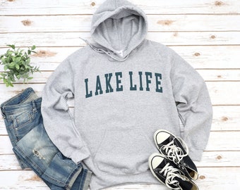 Lake Life Hoodie Sweatshirt, Lake Life Sweatshirt, Lake Sweater, Best Friend Gift, Lake Crewneck, Lake Days Shirt, Lake Lover S-5XL Unisex