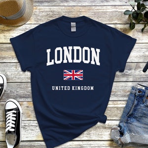 Camiseta Londres, Camiseta Londres, Capital da Inglaterra, Camiseta Londres, Reino Unido, Tamanho P-5XL Unissex