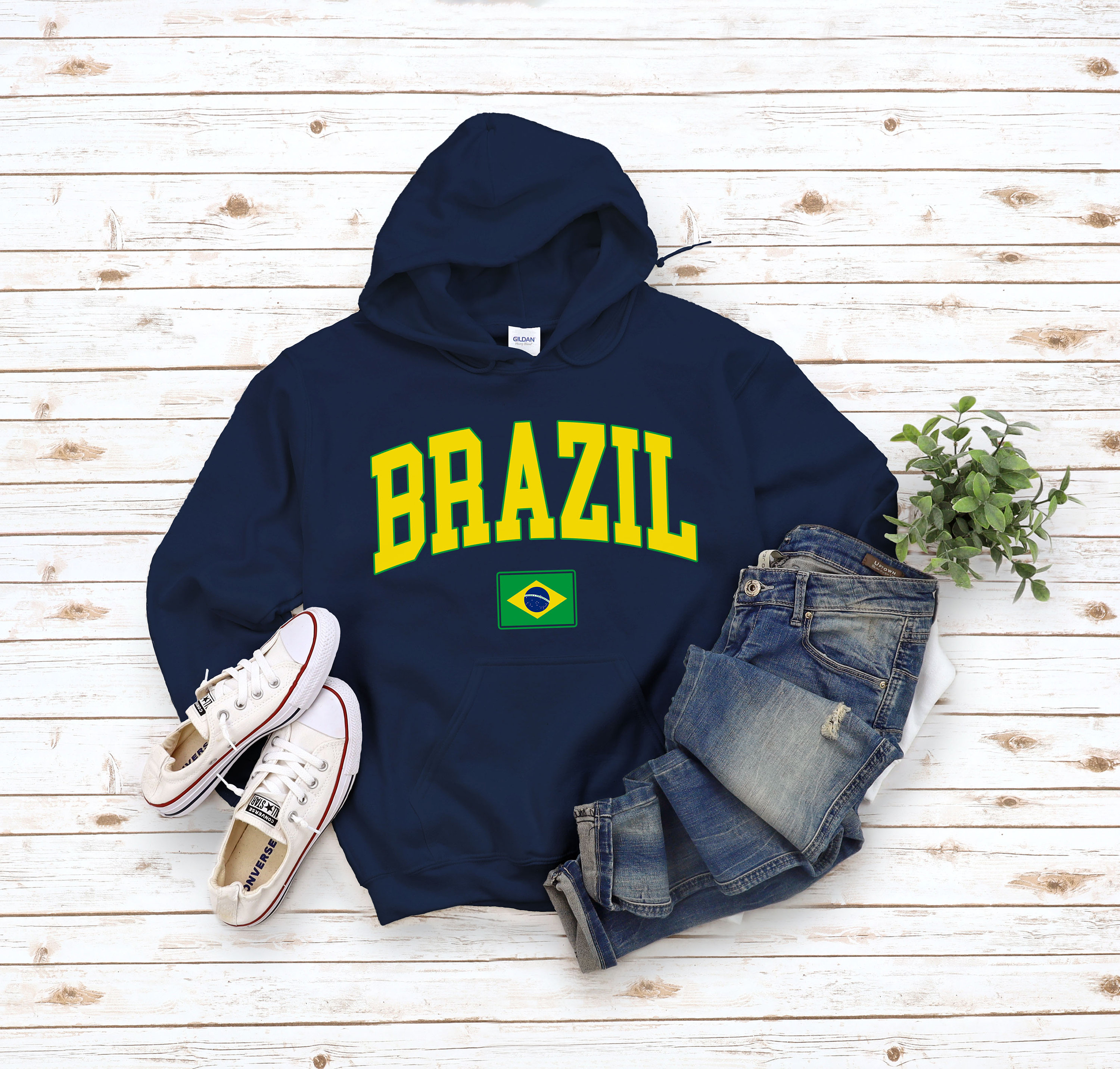 Brazil Hoodie Sweatshirt, Cool Comfort Brasil Sweater, South America  Capital Country, Brazil Pullover Size S-5XL Unisex 