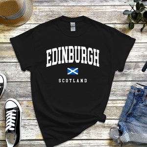 Camisa de Edimburgo, Cool Comfort Edinburgh Camiseta, Capital City of Scotland Camiseta S-5XL unissex
