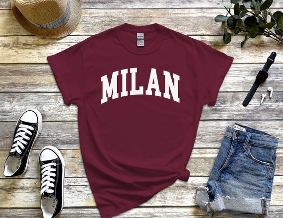 ミラノシャツ、心地よいミラノイタリアTシャツ、ミラノTシャツ - Etsy 日本