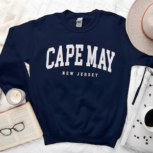 Sweat-shirt Cape May, chemise Cape May New Jersey cool et confortable, col ras-du-cou Cape May