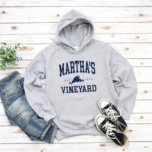 Sweat-shirt à capuche Martha's Vineyard, pull Marthas Vineyard Island confort frais, pull Martha's Vineyard Island S-5XL unisexe