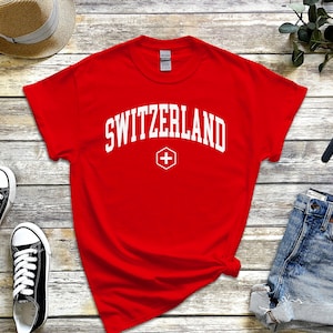 Chemise Suisse, Cool Comfort Suisse TShirt, Suisse Drapeau Suisse Tee S-5XL Unisexe