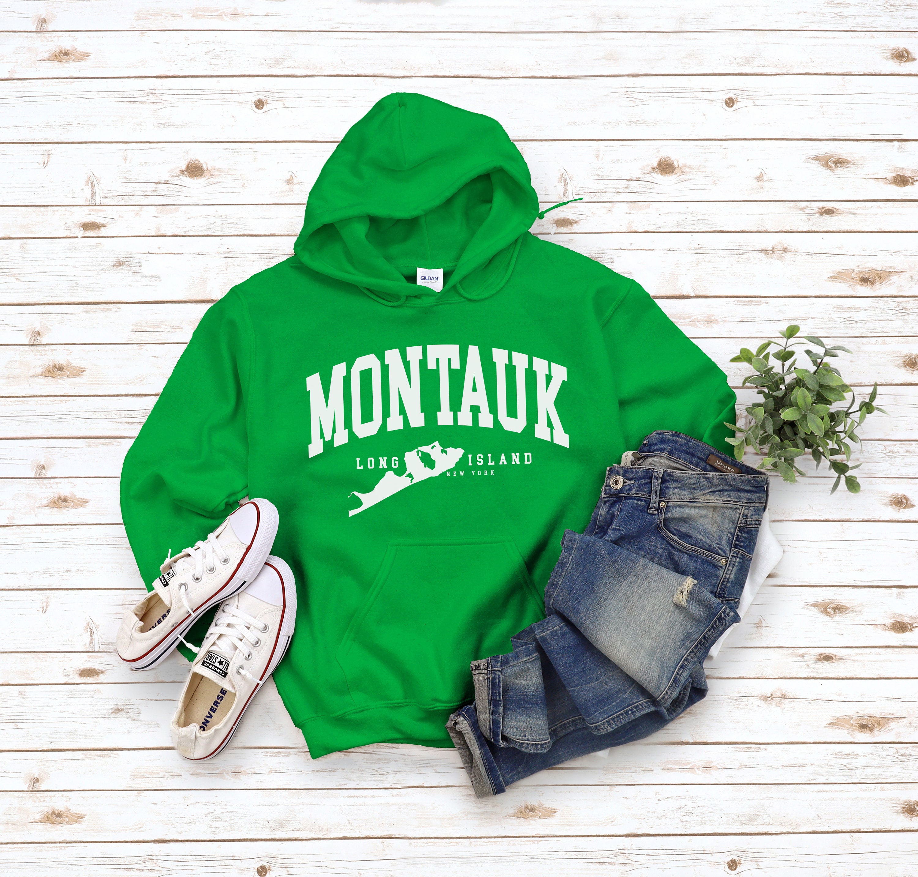 トップス Deuxieme classe MONTAUK SWEAT Montauk Hoodie, Cozy Montauk Long Island Sweatshirt, Holiday