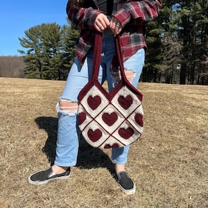 Heart Crochet Bag