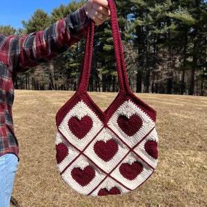 Heart Crochet Bag - Etsy