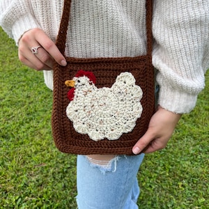 Chicken Crochet Bag