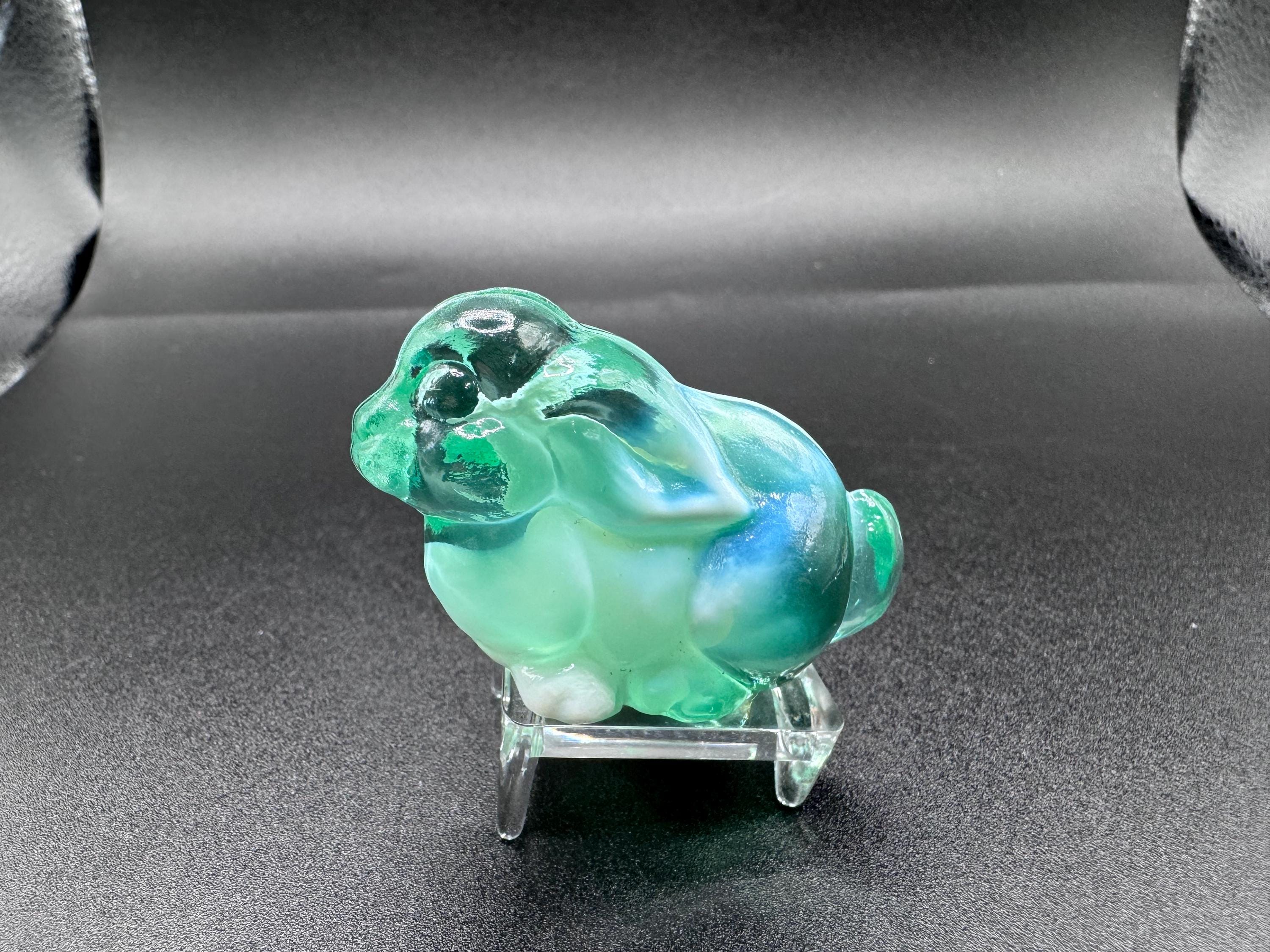 Fenton Glass Bunny Rabbit - Etsy