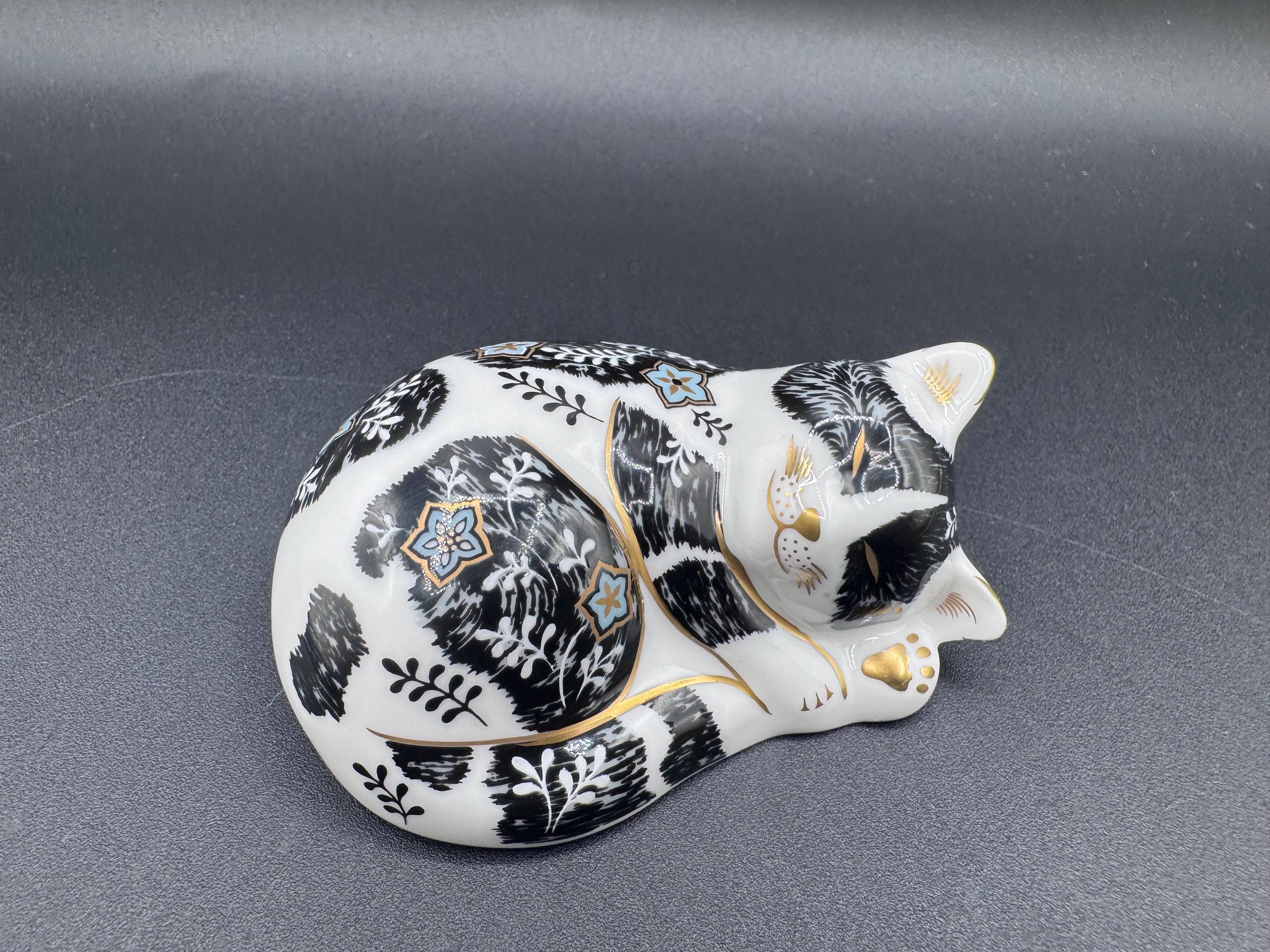 Royal crown derby cat - Etsy 日本