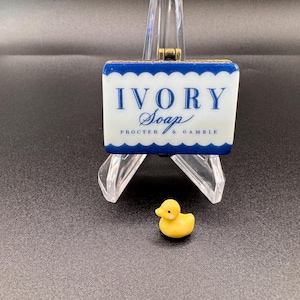Ivory Soap and Yellow Duck Trinket~Porcelain Hinged Box~PHB Midwest Cannon Falls