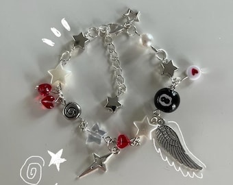 Pulsera temática de estrellas con cuentas