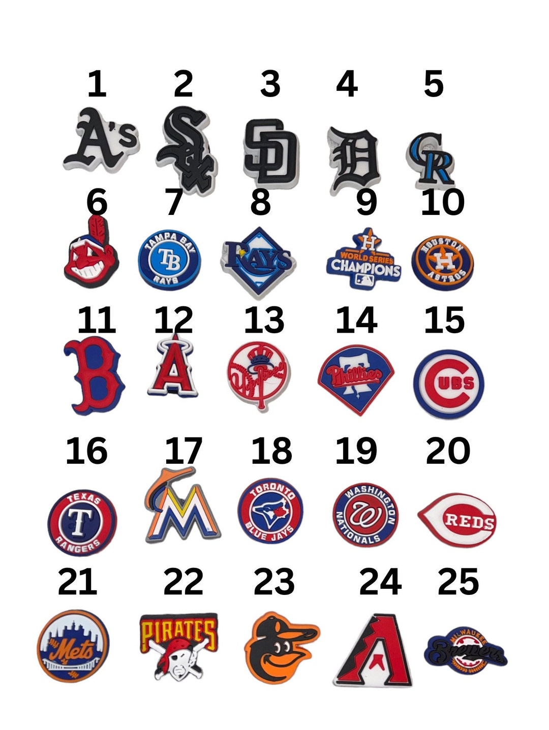 Baseball Croc Charms Jibbitz Etsy