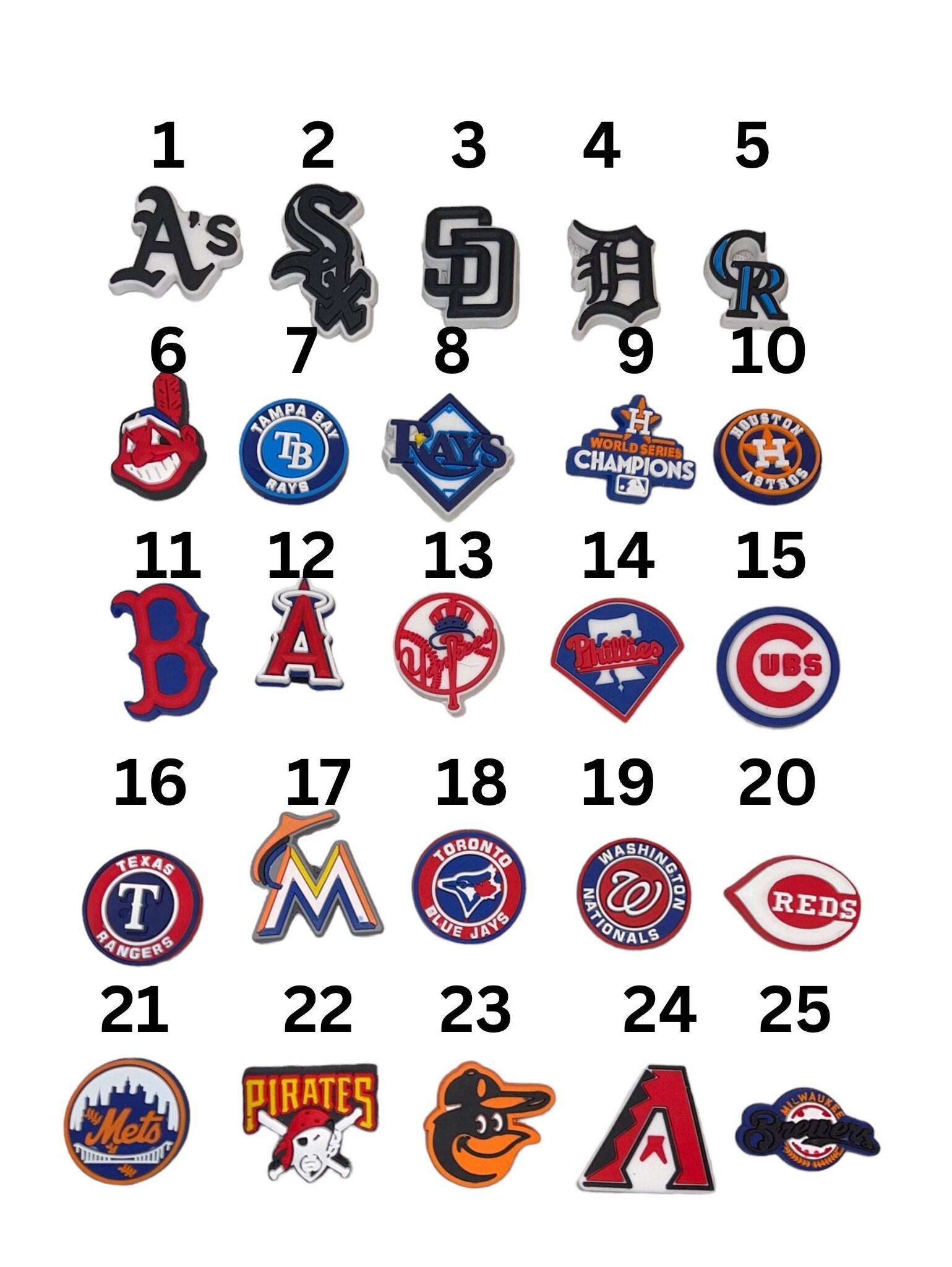 Baseball Croc Charms Jibbitz Etsy