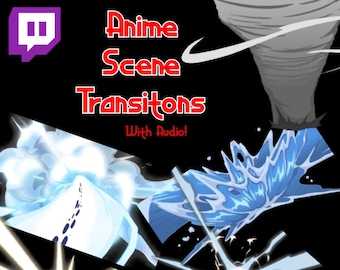 Anime Style Stream Transition, Stingers, Overlays, Animations